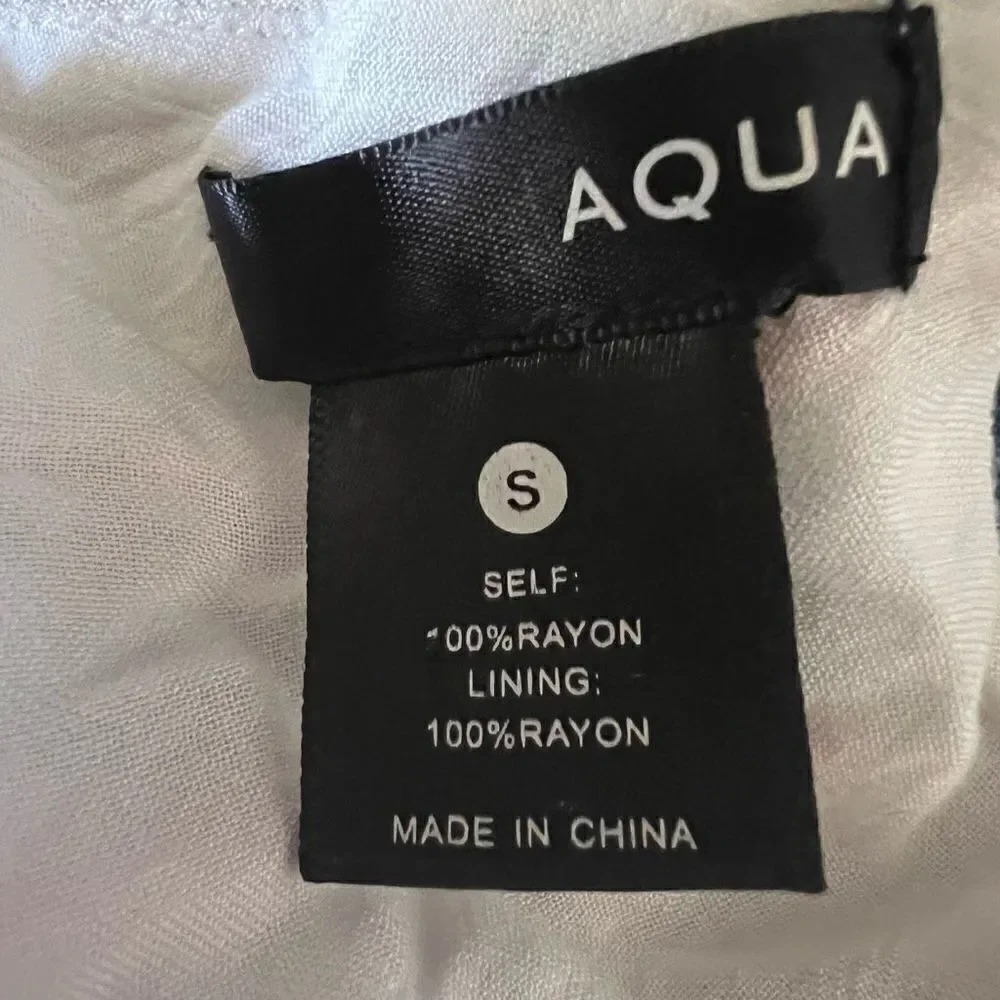 Aqua Striped Flowy Dress Size Small